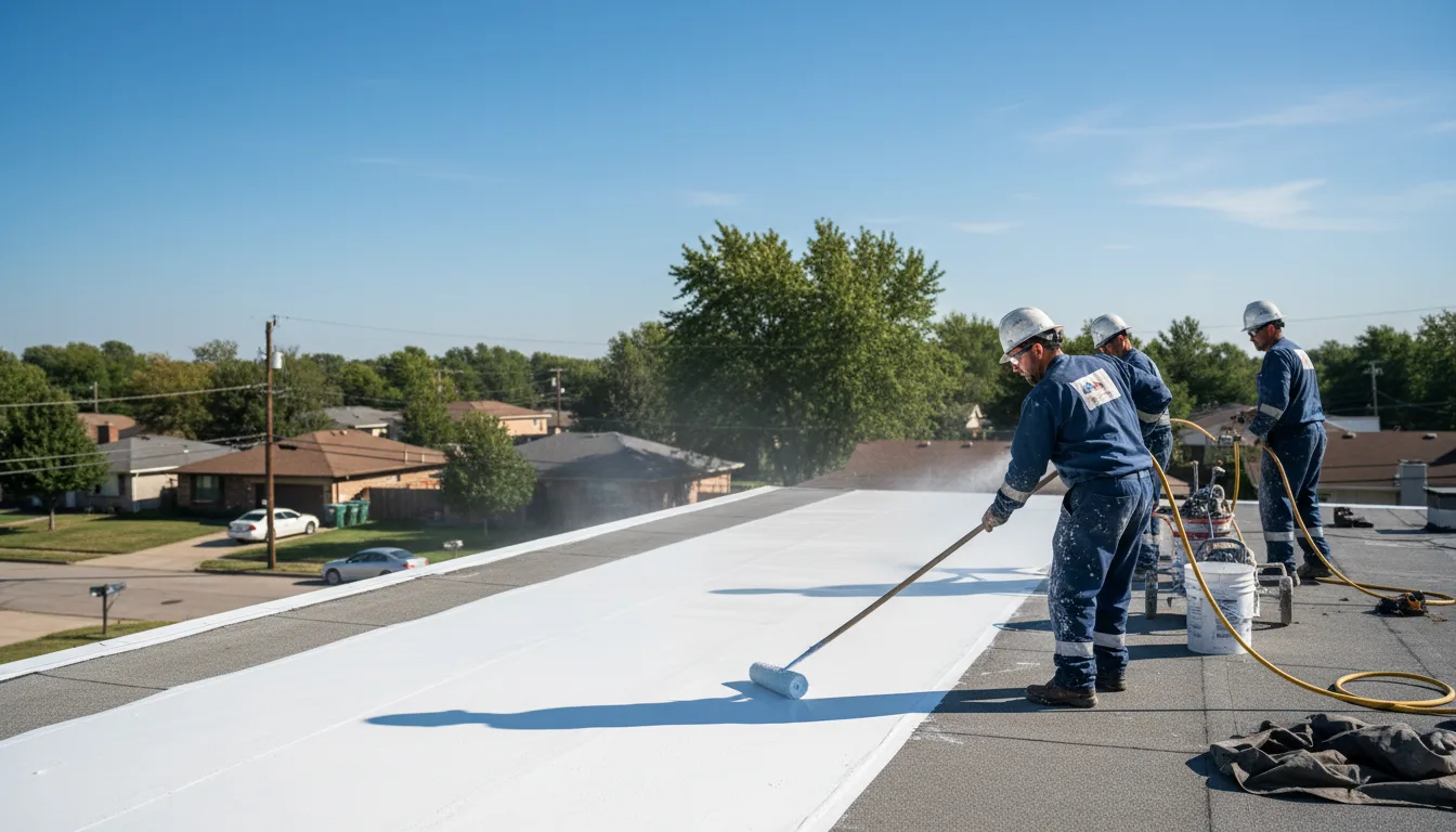 Commercial roof coating in China Spring, TX near me